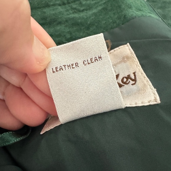 Vintage Copper Key Green Suede Leather Skirt Size 9, Stylish excellent condition - Picture 5 of 5